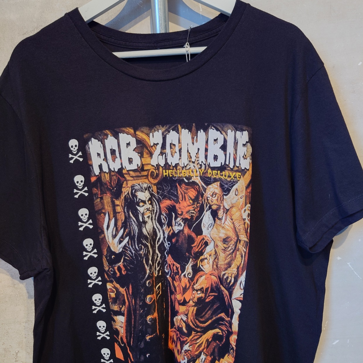 ROB ZOMBIE(ロブゾンビ)バンドTシャツ ブラック XLサイズ相当 - 古着屋 W/（ダブリュー）