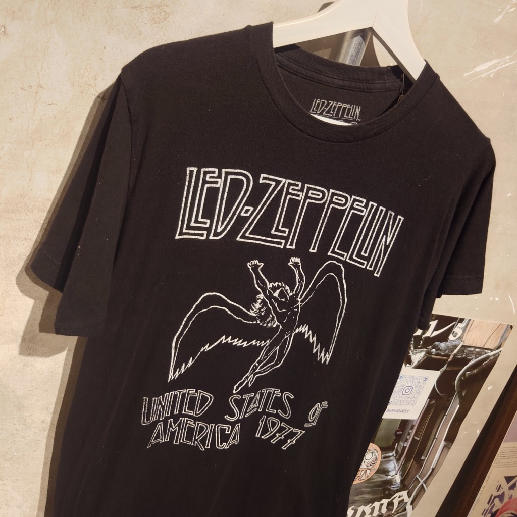 【希少美品】★ヴィンテージ★　LED ZEPPELIN バンドTシャツ　MJ27 希少 LED ZEPPELIN ヴィンテージTシャツ Made in USA製 - メルカリ