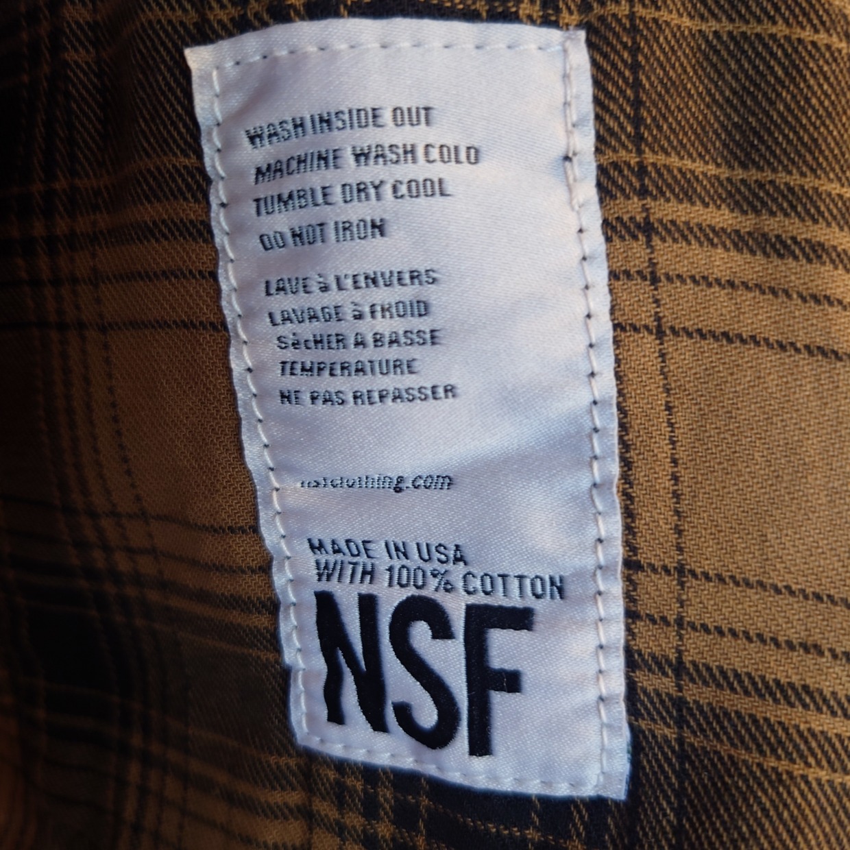 NSF　オンブレチェックシャツ　S　 #和歌山古着