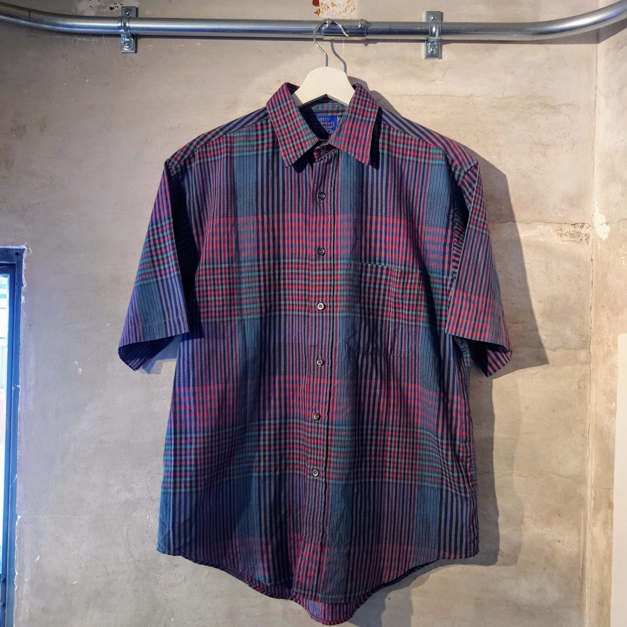 PENDLETON　ペンドルトン　半袖チェックシャツ　M　　＃和歌山古着屋