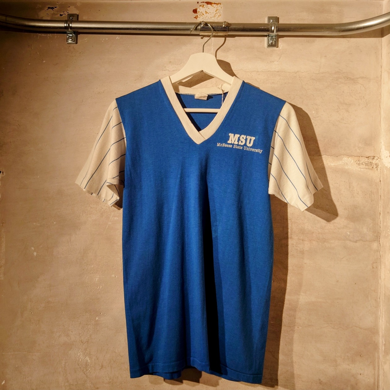 VELVASHEEN　ベルバシーン　VネックTシャツ　M　＃和歌山古着屋