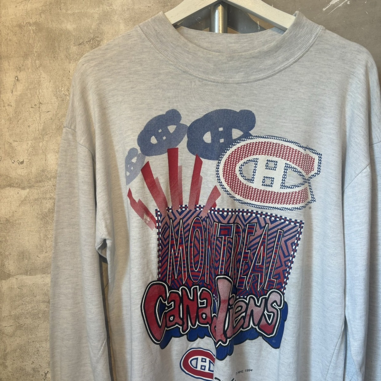 NHL　モントリオール・カナディアンズホッケー　ロンT　M #和歌山古着