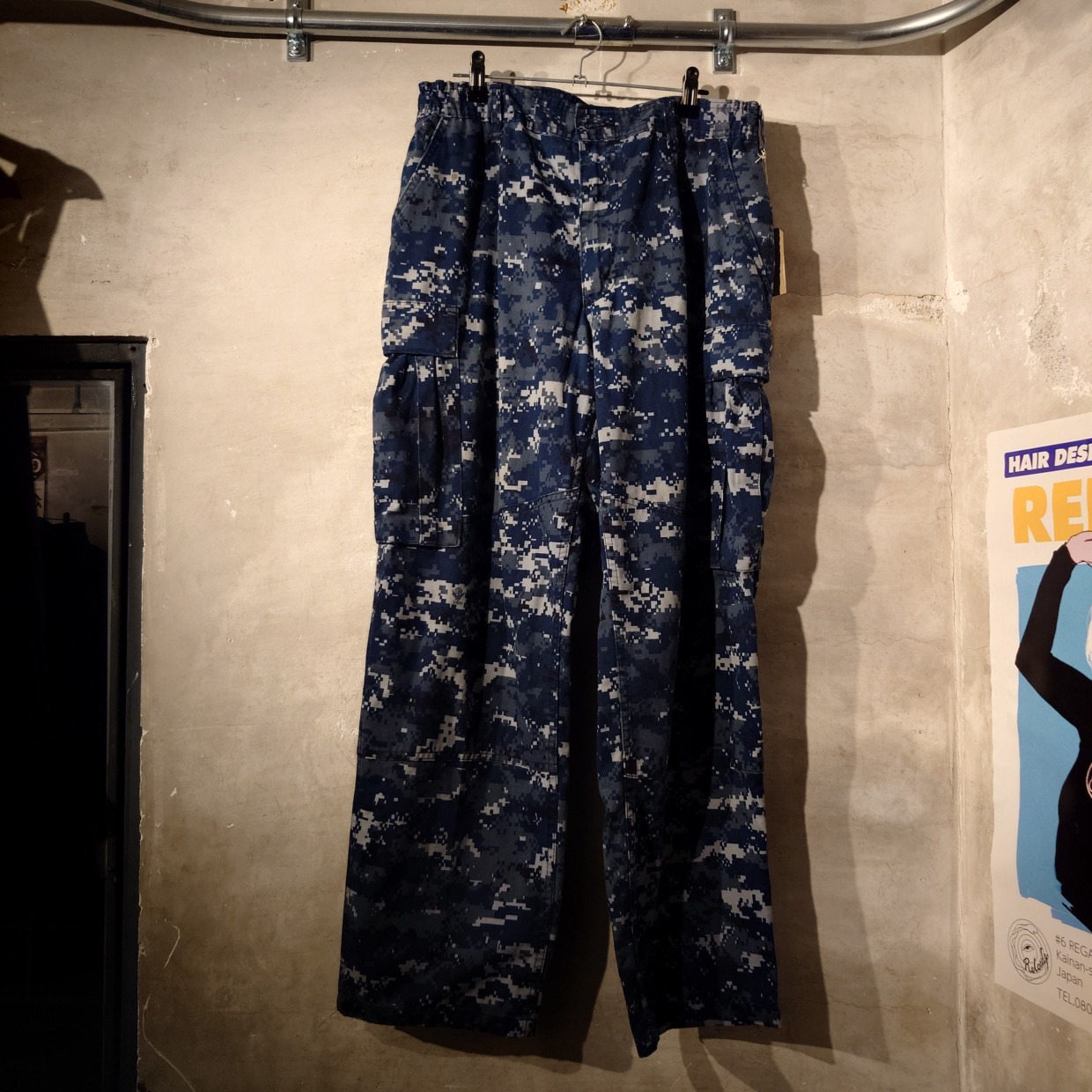 U.S.NAVY　デジカモミリタリーパンツ　M　＃和歌山古着屋