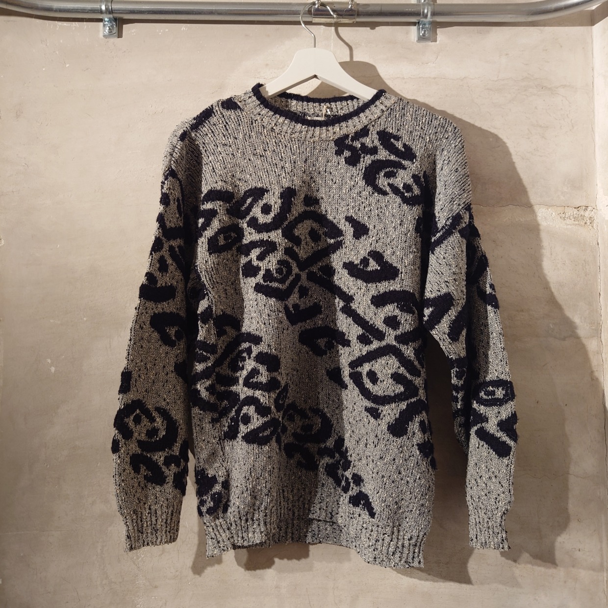 CentennialKnits　総柄ニット　L　＃和歌山古着