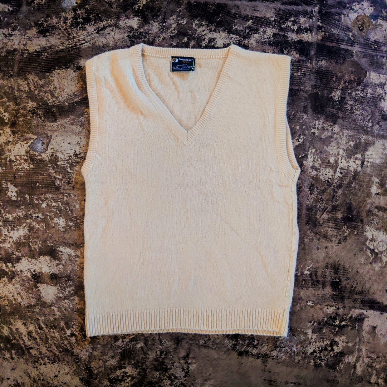 60ｓ　TOWNCRAFT　アクリルベスト　M　＃和歌山古着
