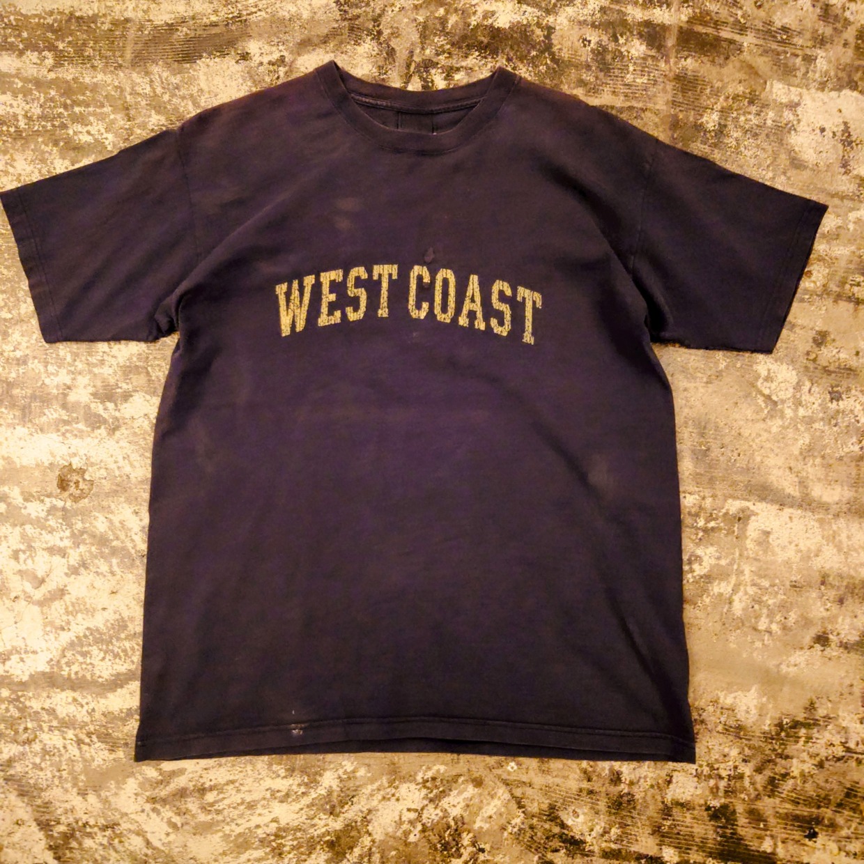 WESTCOAST　後染めプリントtシャツ　L　 #和歌山古着