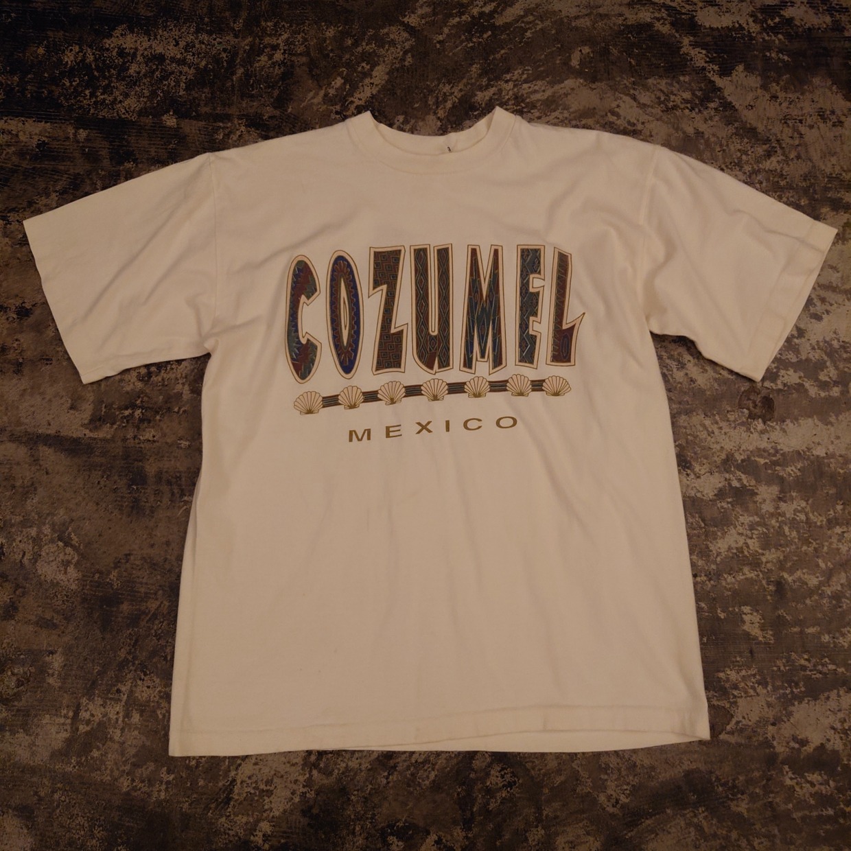 COZOMEL　カレッジプリントtシャツ　M　 #和歌山古着