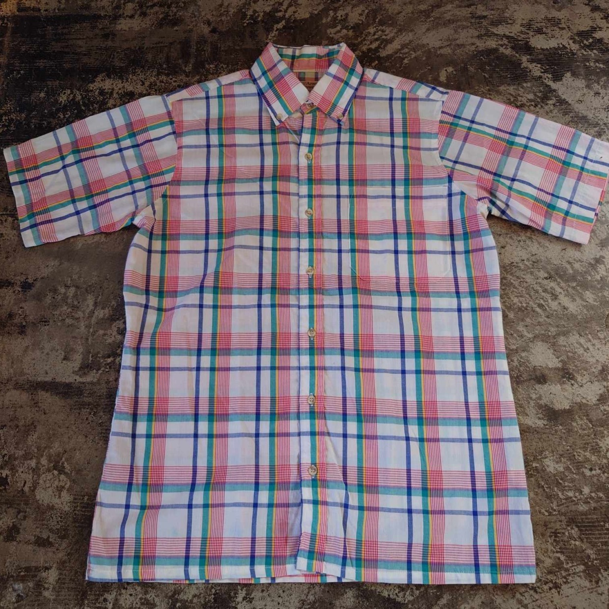 Arrow sportswear マドラスチェックシャツ USA製  M　＃和歌山古着屋