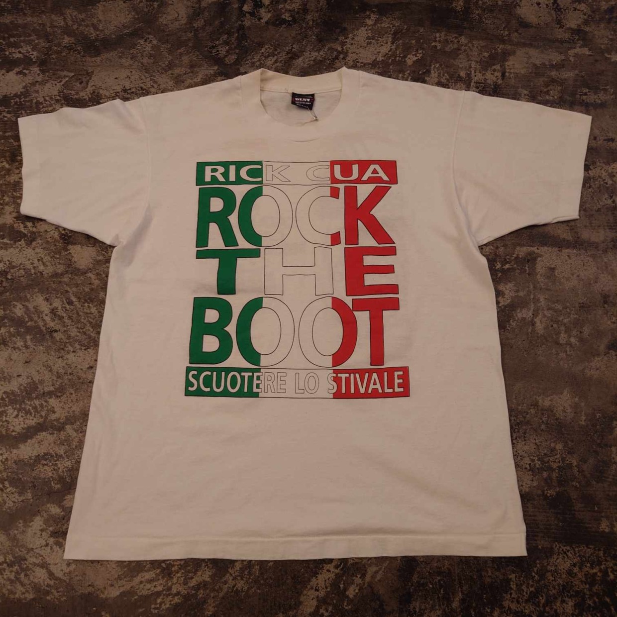 Rick Cua ツアーTシャツ “ROCK THE BOOT” 両面プリント USA製 Lサイズ　 #和歌山古着