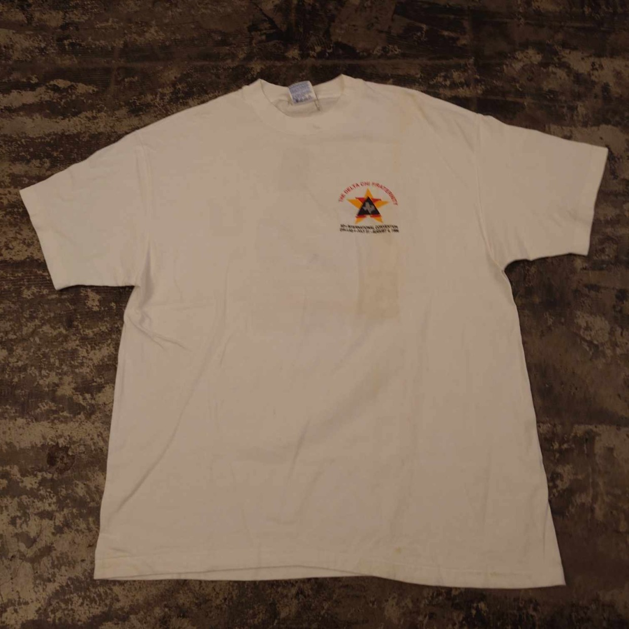 Hanes BEEFY-T 両面プリントTシャツ DELTA CHI 1996 USA製 XLサイズ　 #和歌山古着