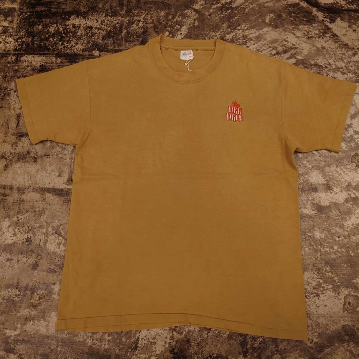 THE NEW DEAL ワンポイント刺繍Tシャツ USA製 XL　 #和歌山古着