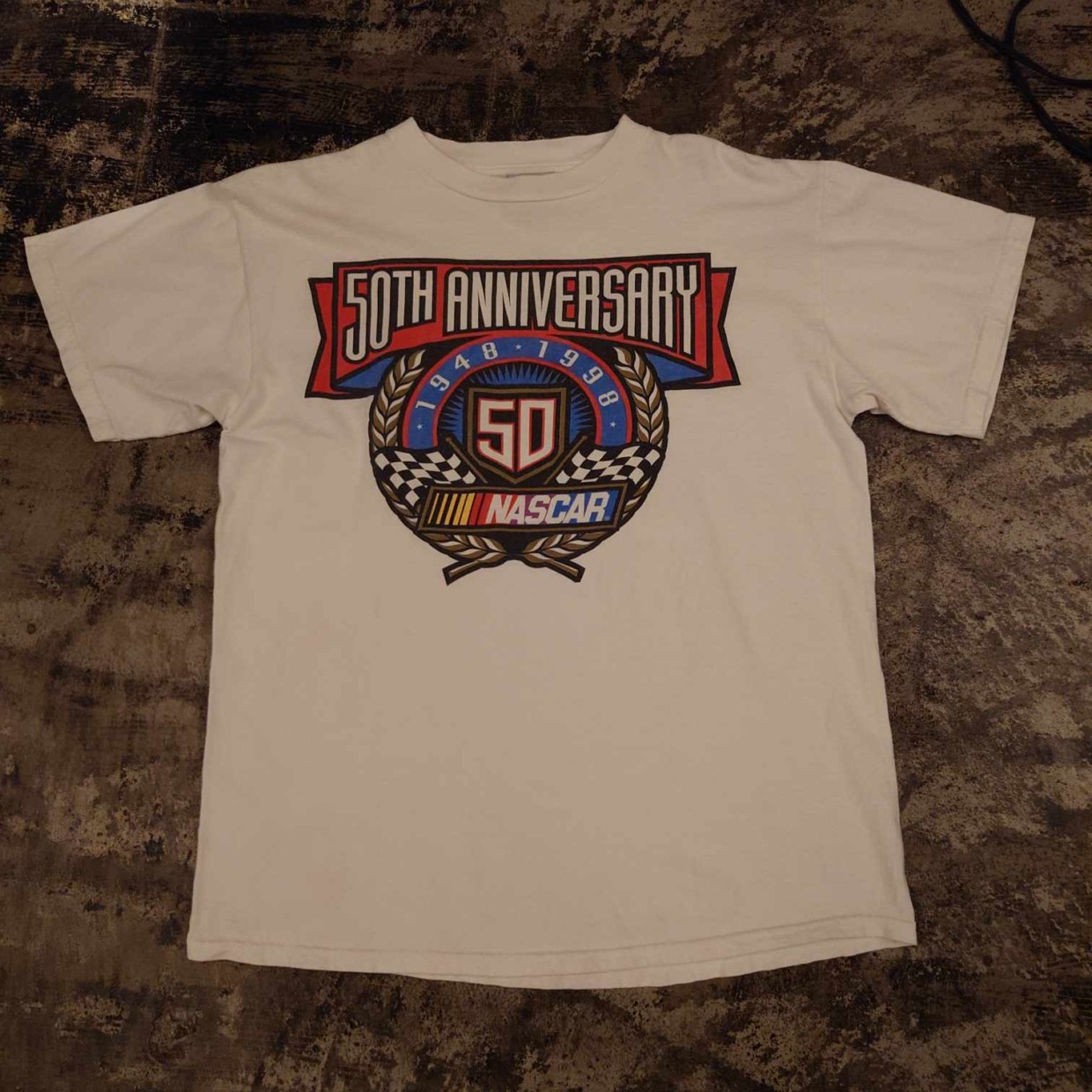 NASCAR 50周年記念プリントTシャツ 1998年製 TULTEX　 #和歌山古着
