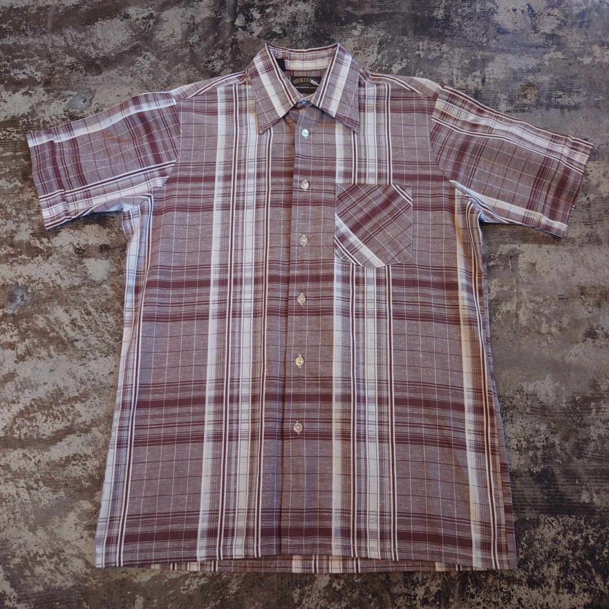 HERITAGE by JOHN FORSYTH LIMITED 半袖チェックシャツ　　＃和歌山古着屋