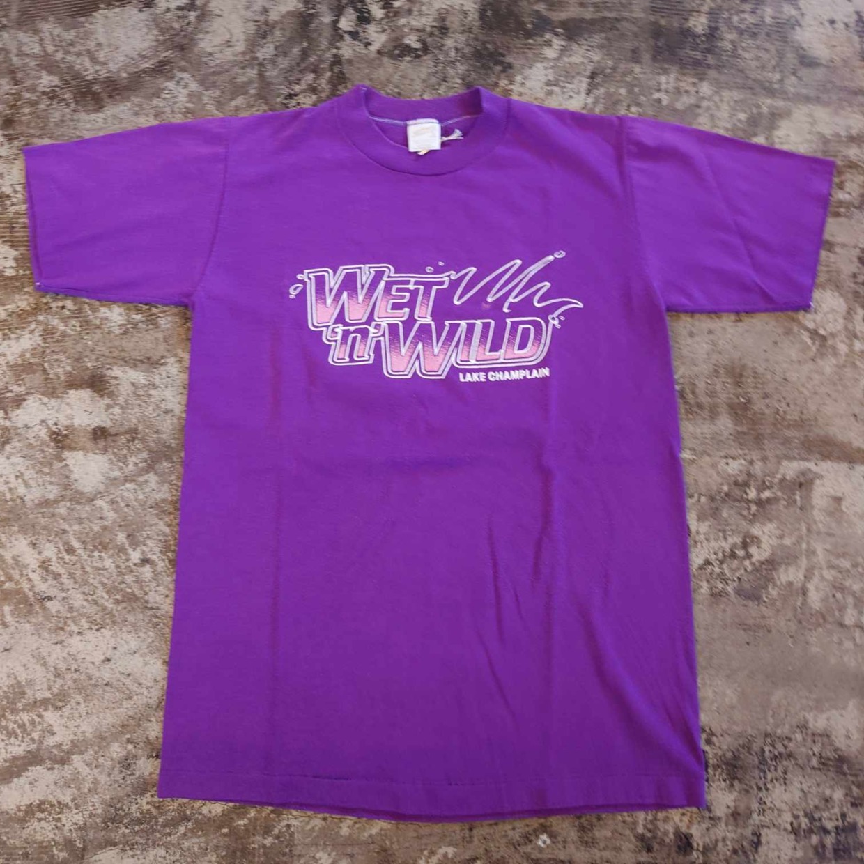 WET ’n’ WILD プリントTシャツ パープル｜Sサイズ｜USA製　 #和歌山古着
