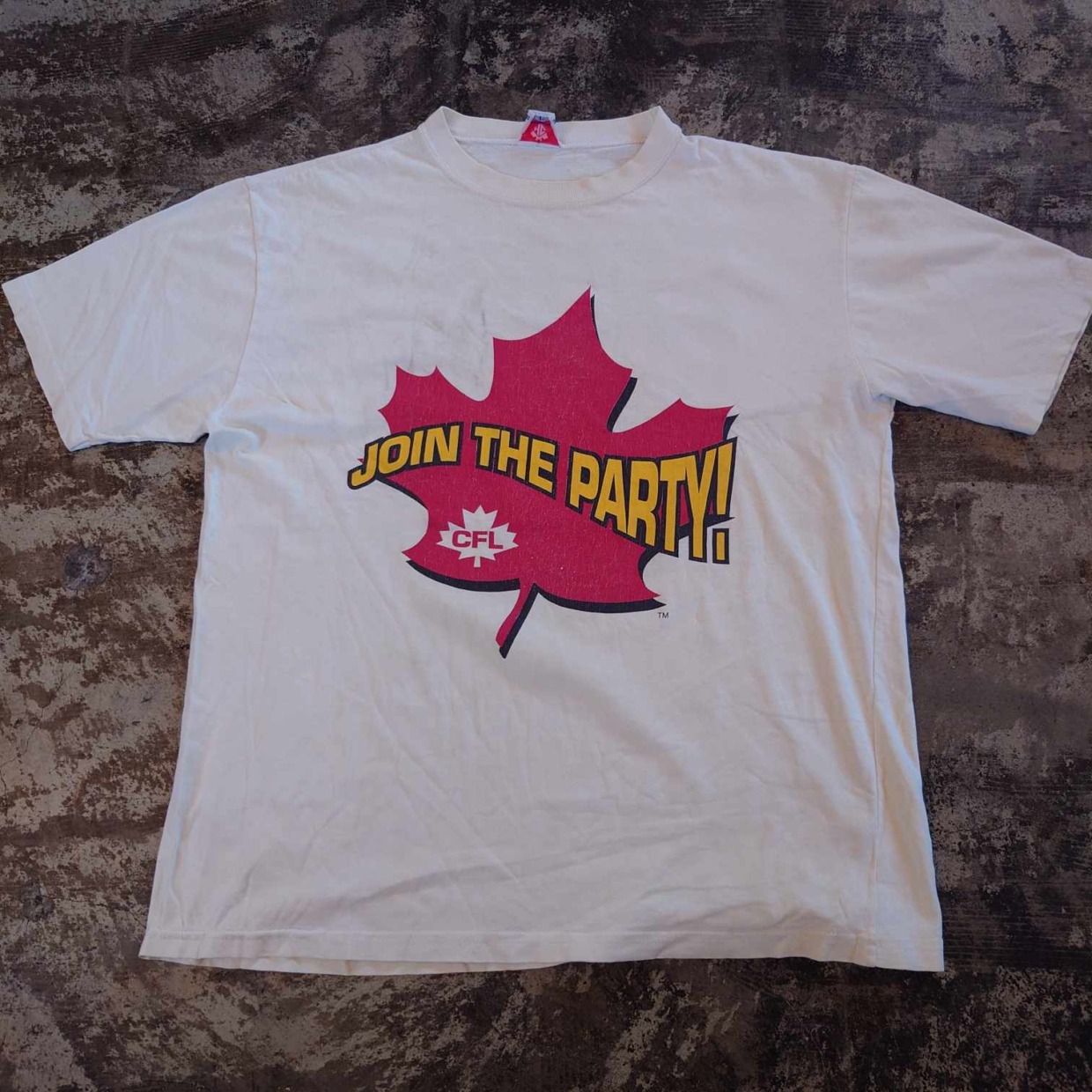 CFL プリントTシャツ 両面プリント ダブルステッチ カナダ製　 #和歌山古着