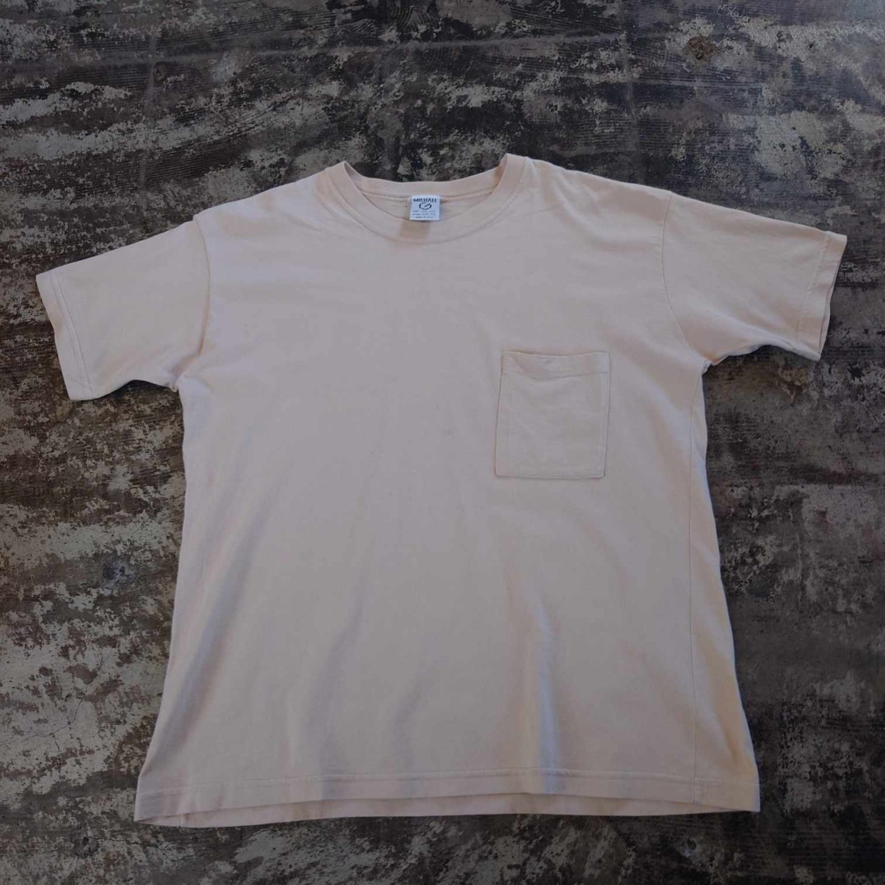 MICHAEL 無地ポケットTシャツ USA製　 #和歌山古着