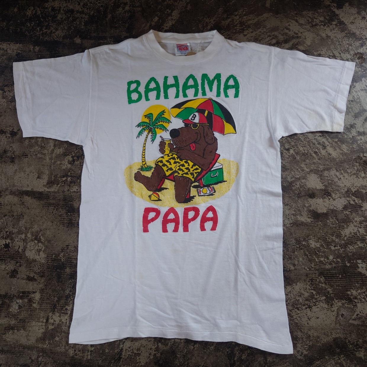 BAHAMA PAPA プリントTシャツ XL　 #和歌山古着