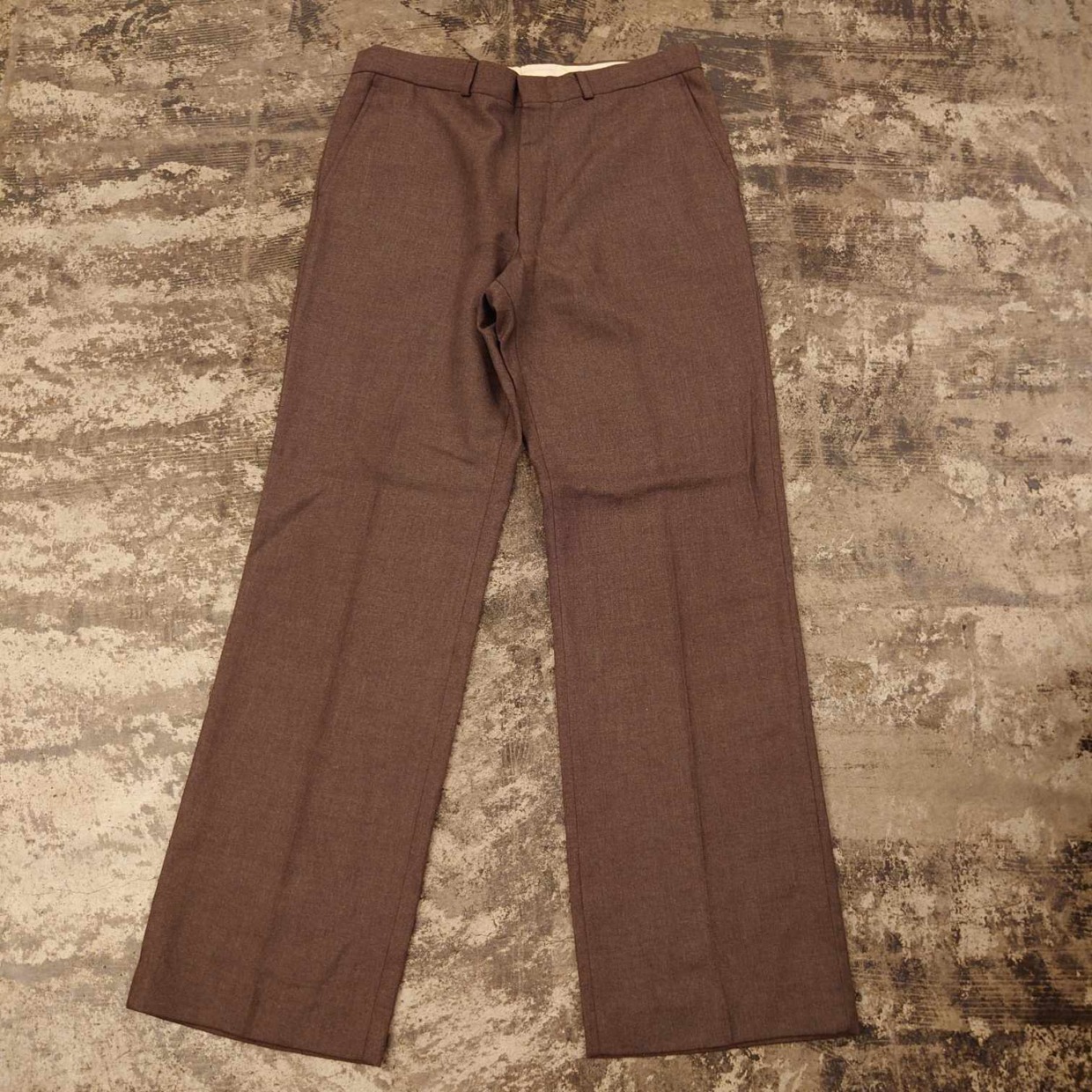 JOHN WEITZ ポリエステルスラックス ブラウン　＃和歌山古着屋