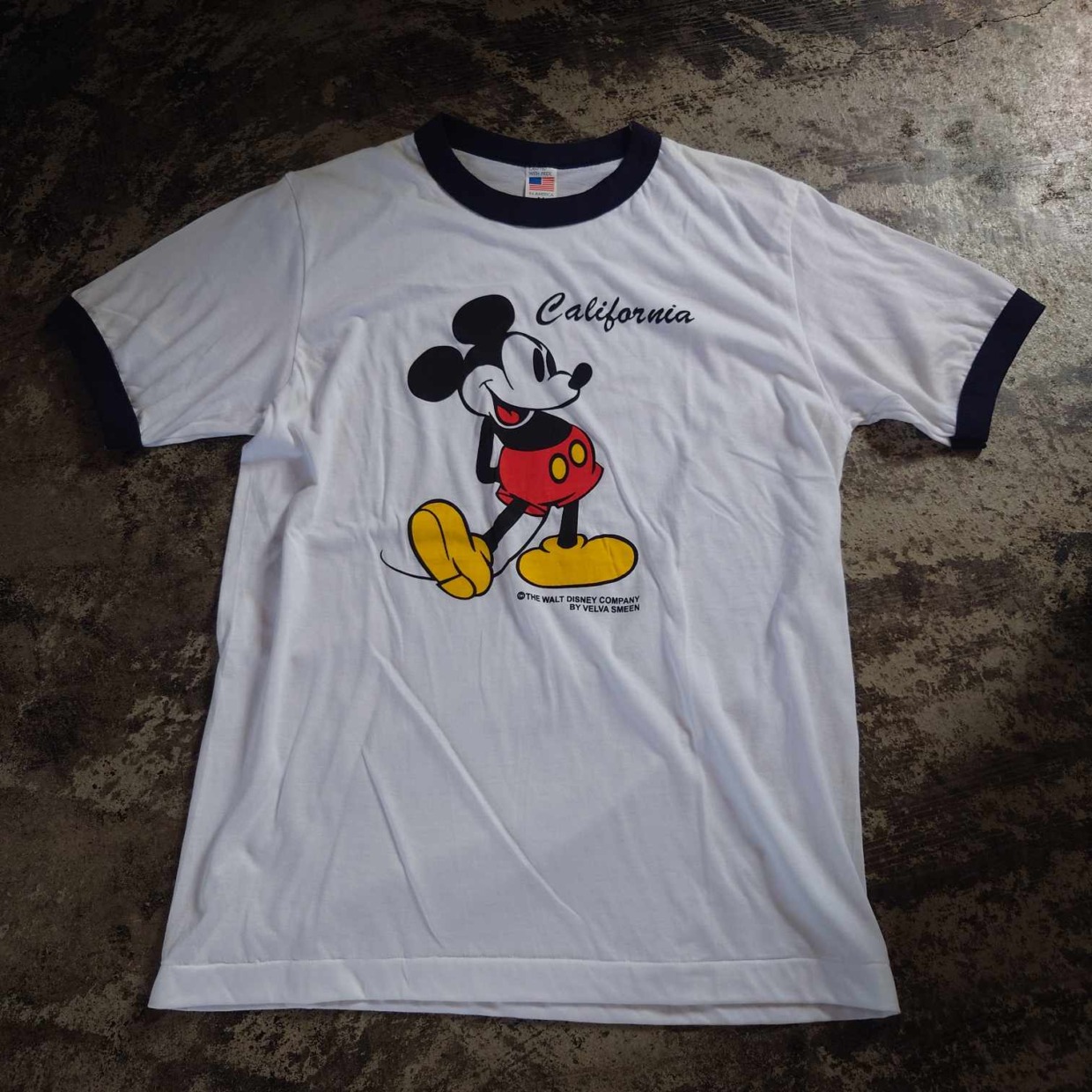 ミッキーマウス California リンガーTシャツ USA製　 #和歌山古着