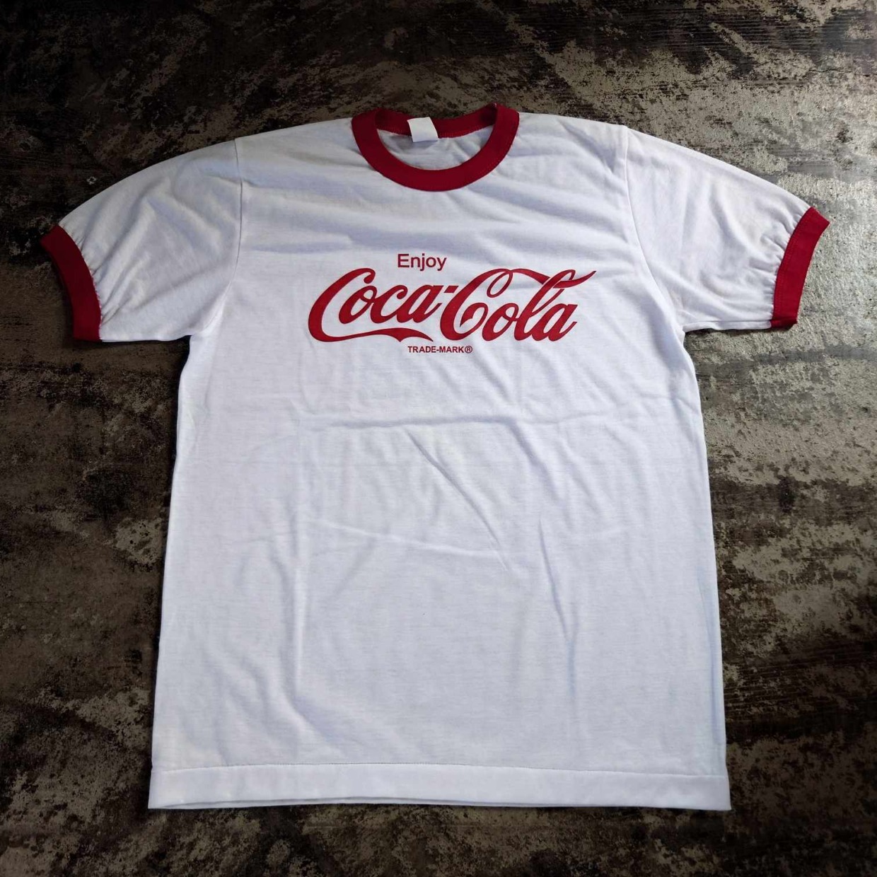 コカ・コーラ プリント リンガーTシャツ USA製　 #和歌山古着