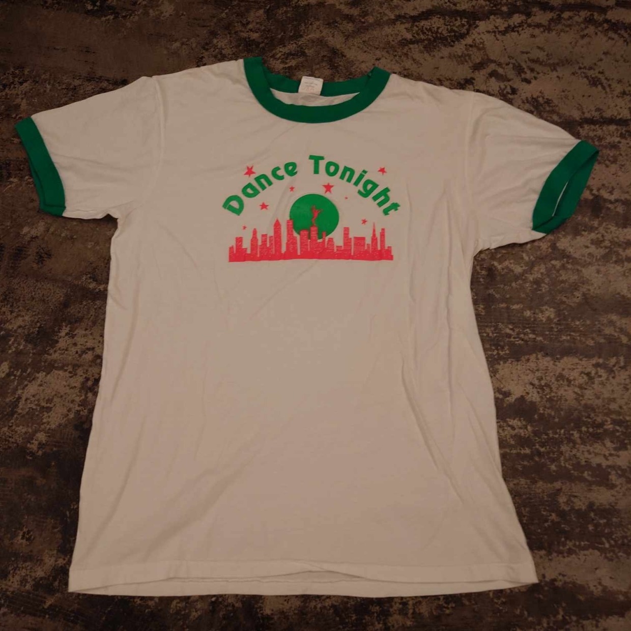 RAI “Dance Tonight” プリント リンガーTシャツ　 #和歌山古着
