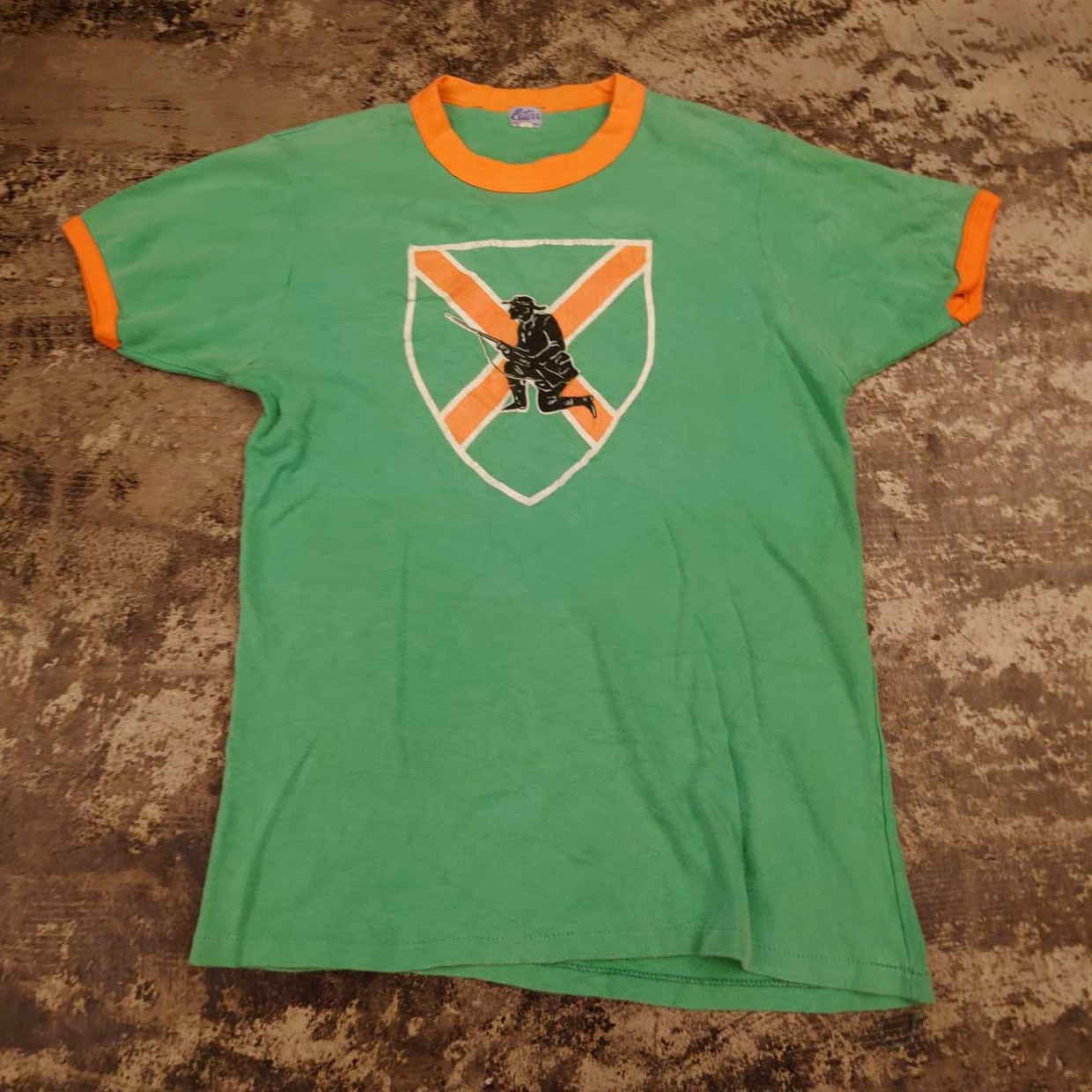 70〜80’s Peters “Shield Soldier” プリント リンガーTシャツ　 #和歌山古着
