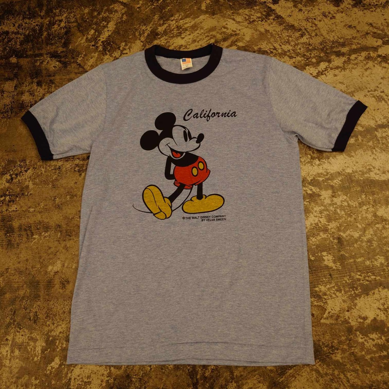 USA製 Disney ミッキーマウス リンガーTシャツ　 #和歌山古着