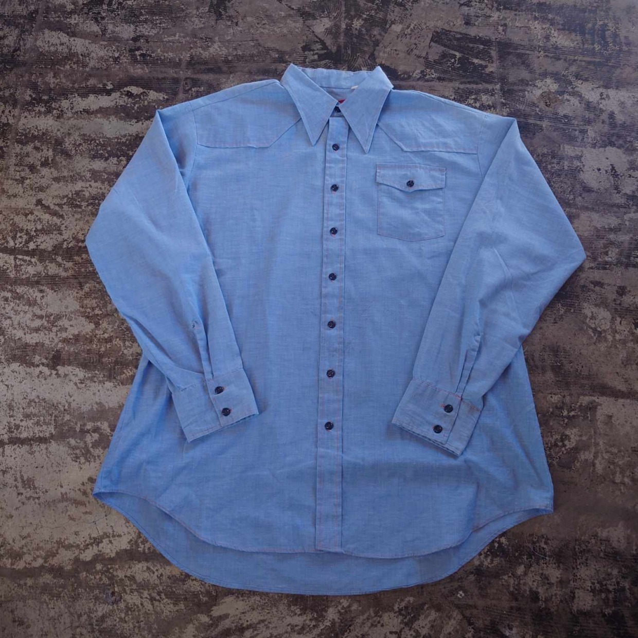 KING’S ROAD 70s シャンブレー ウエスタンシャツ　 #和歌山古着