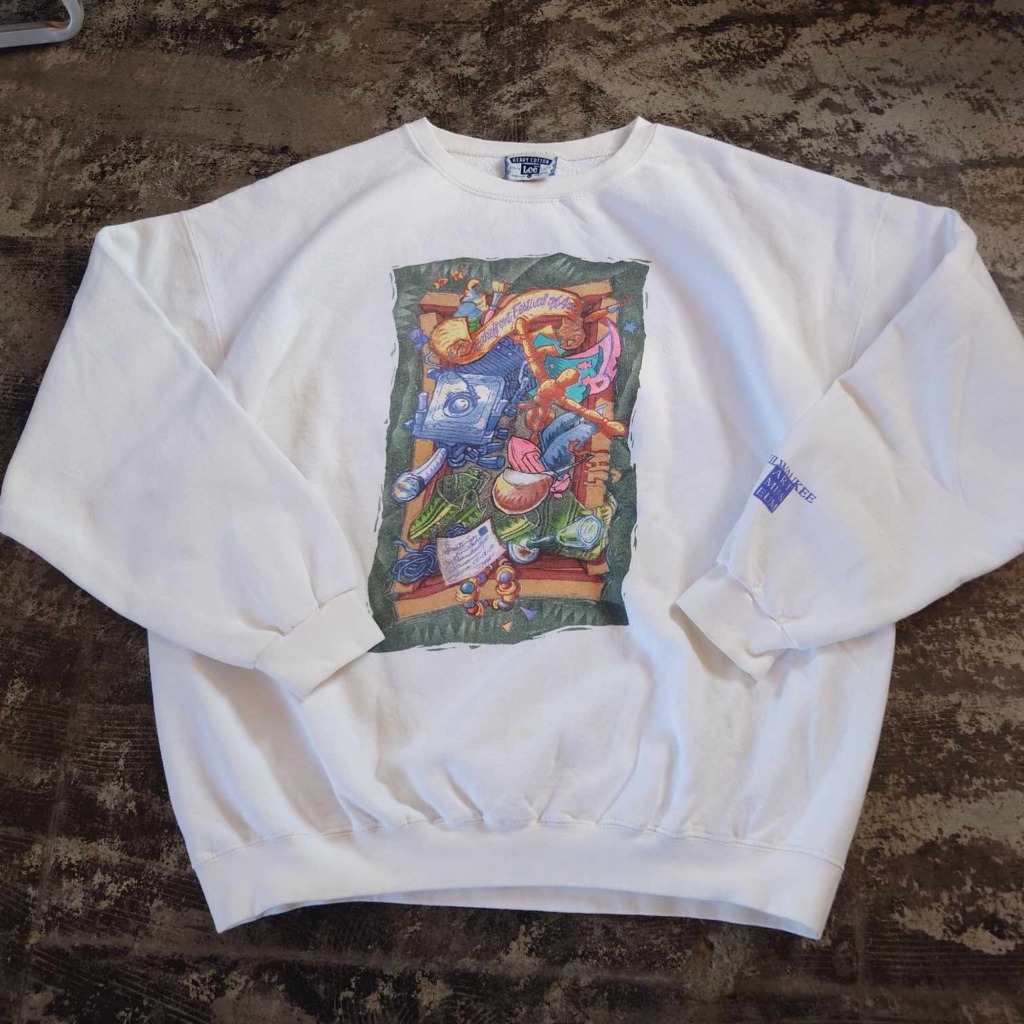 スウェット アメリカ製USA製 Leeリー 浮世絵 90s ヴィンテージ 歌磨