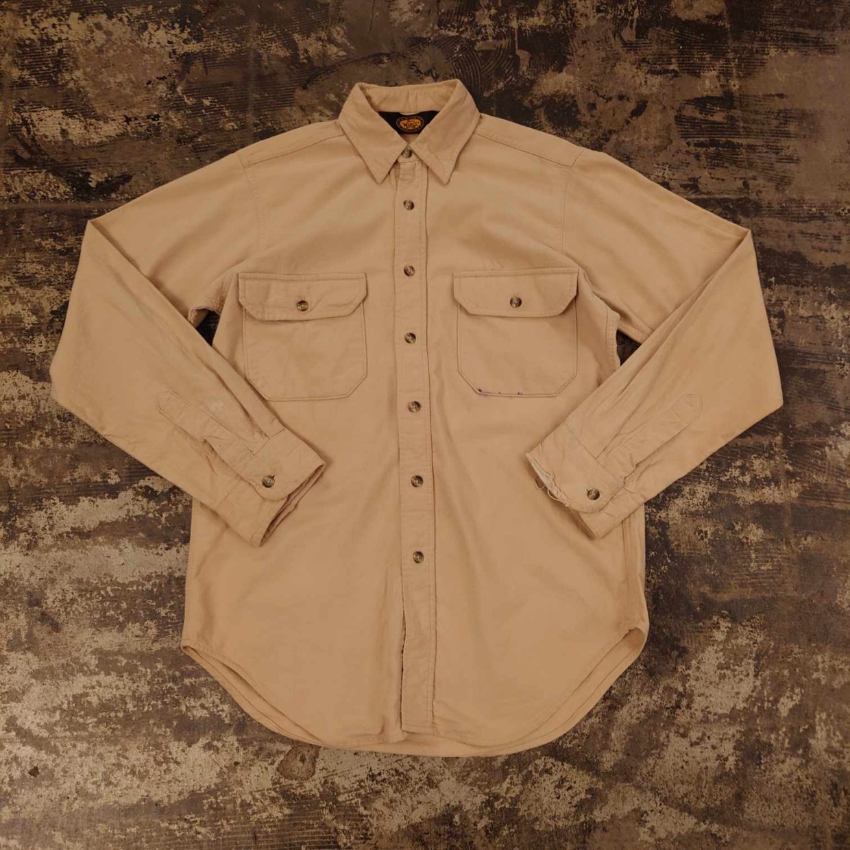 Woolrich ウールリッチ 長袖シャツ ベージュ　 #和歌山古着