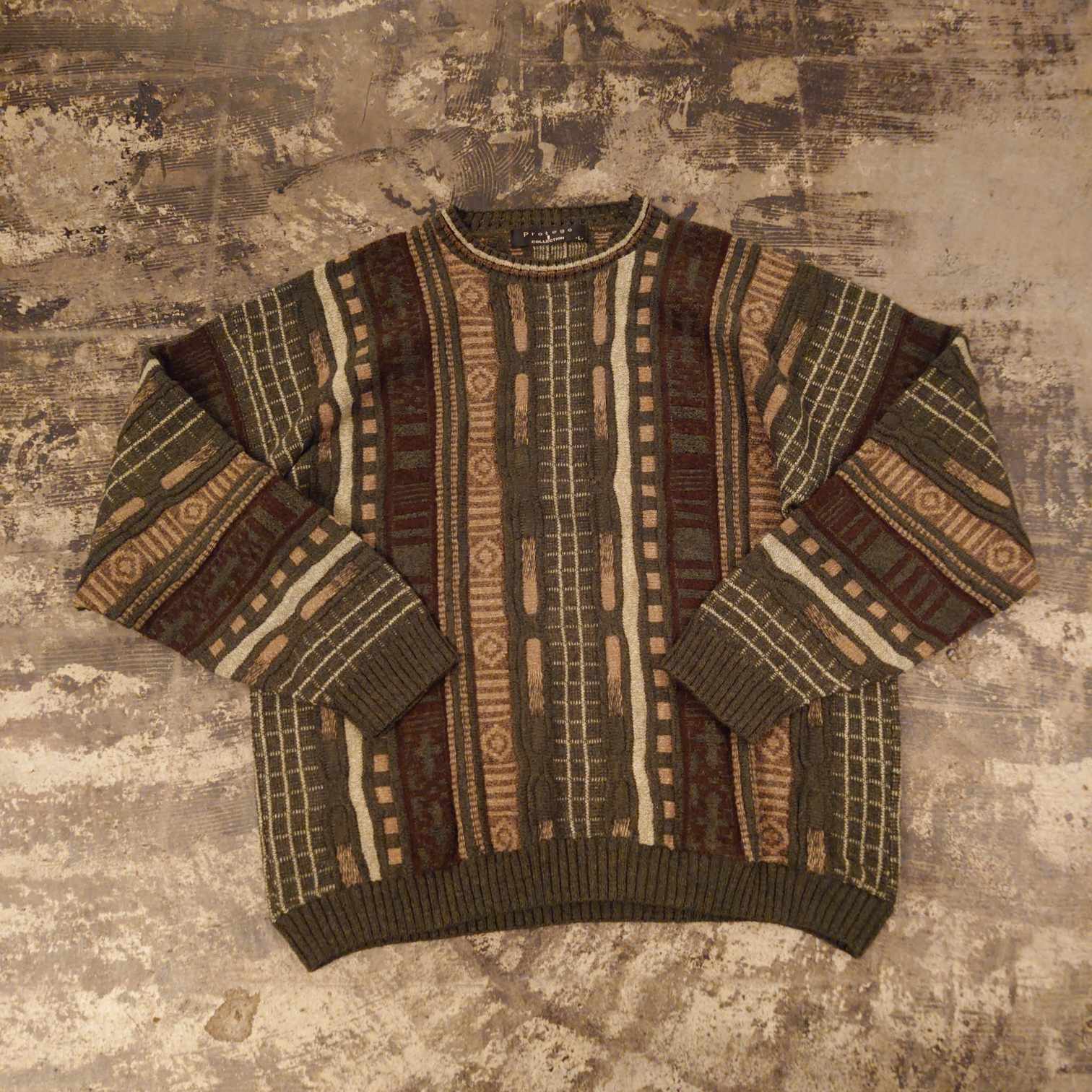 Protege COLLECTION 3Dニットセーター #和歌山古着屋 - 古着屋 W