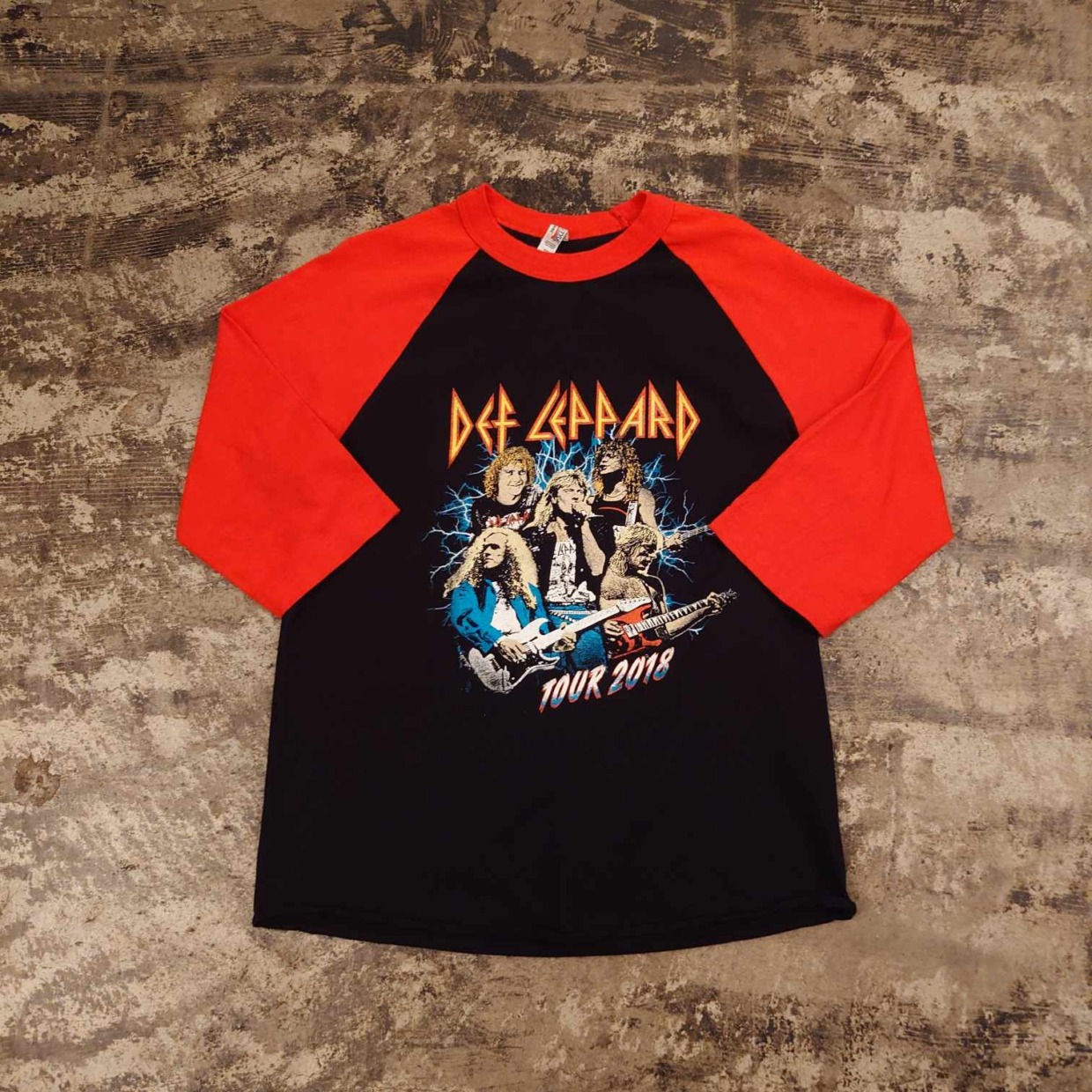 Def Leppard TOUR 2018 ラグランTシャツ　 #和歌山古着