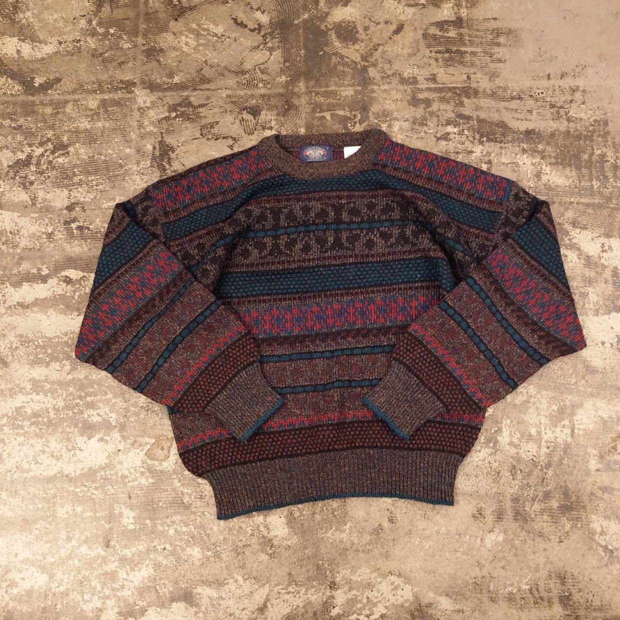 KNIGHTS BRIDGE（ナイツブリッジ） 総柄ニット　#和歌山古着屋