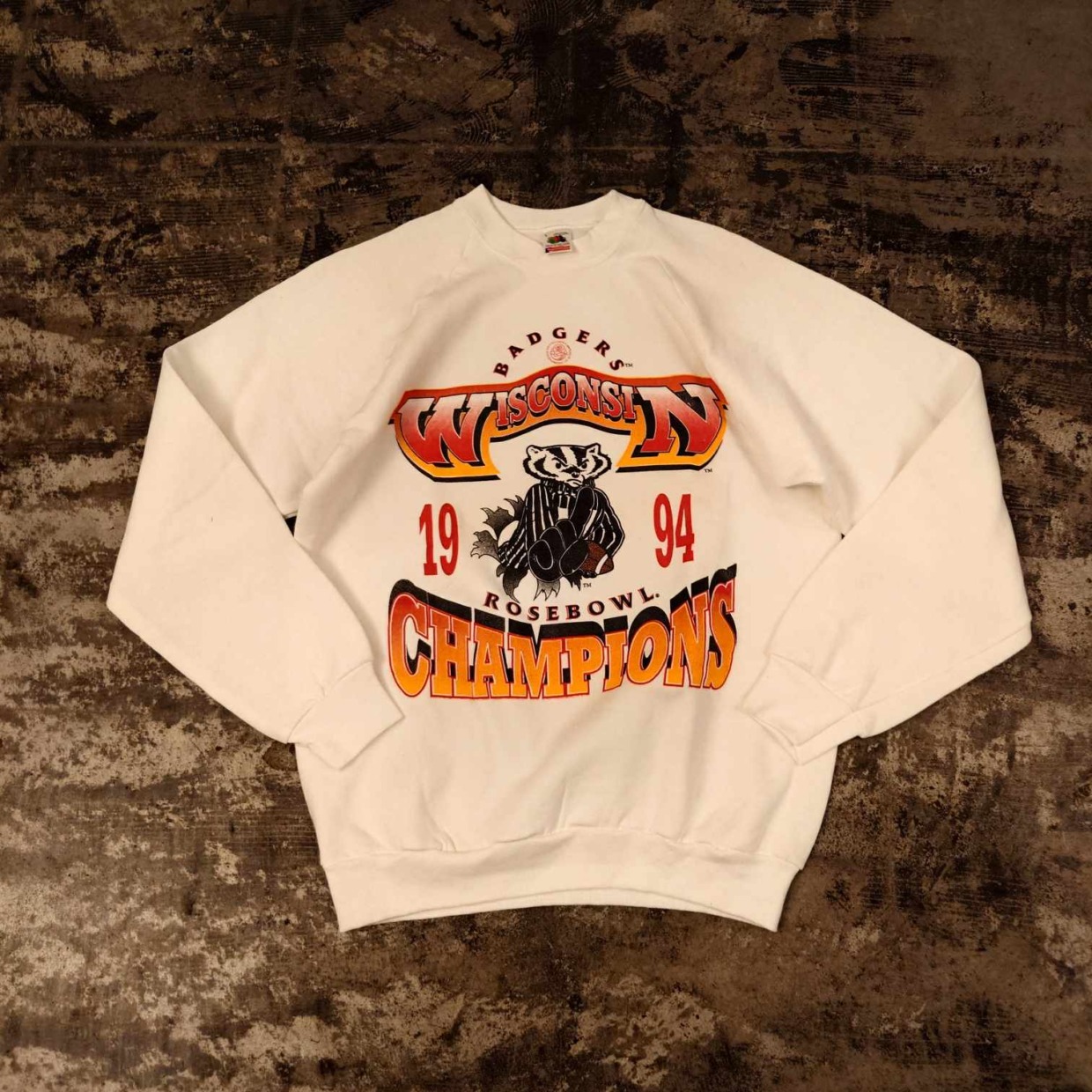 WISCONSIN BADGERS” カレッジスウェット　 #和歌山古着