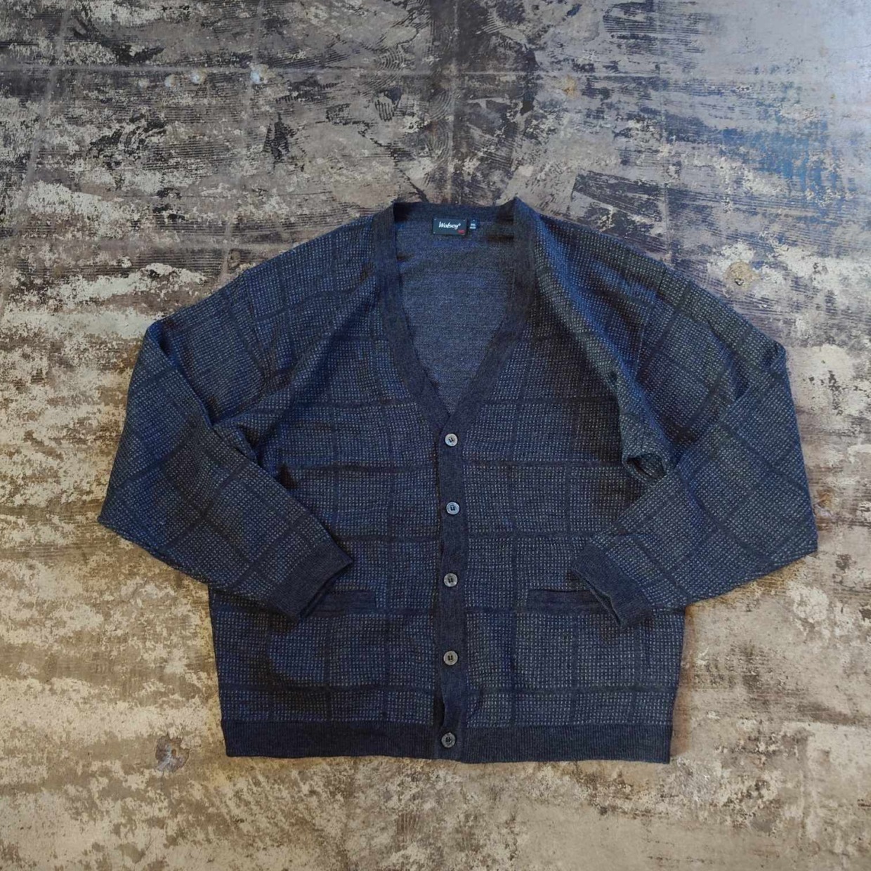 Wolsey チェック柄 ニットカーディガン XXL　#和歌山古着屋