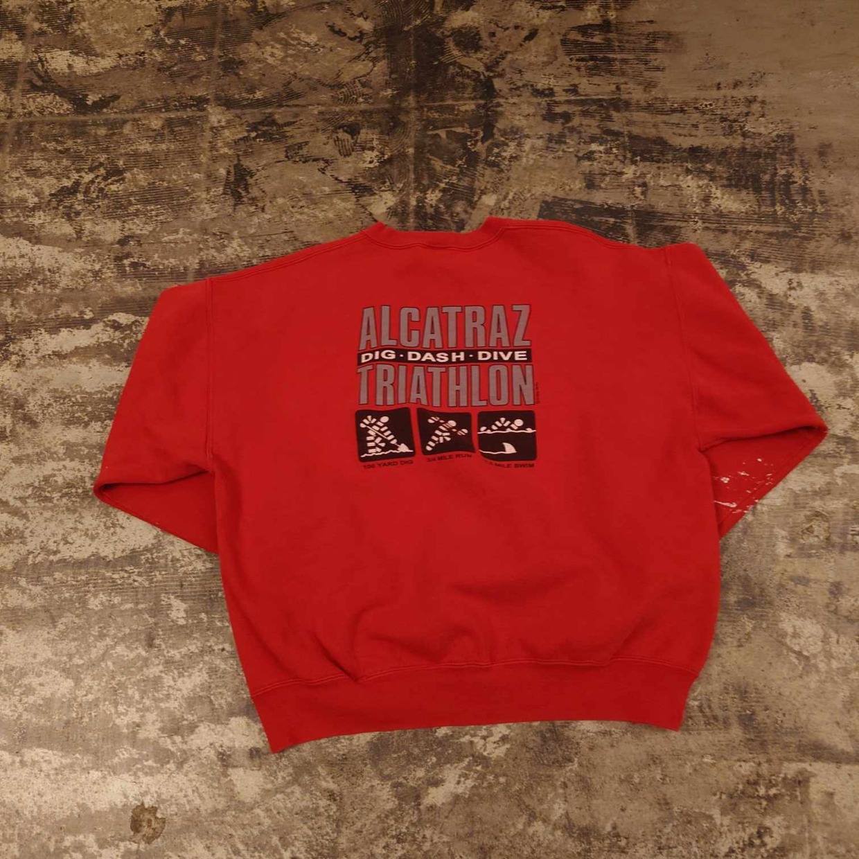 Crazy Shirts　ALCATRAZ TRIATHLON プリントスウェット　 #和歌山古着