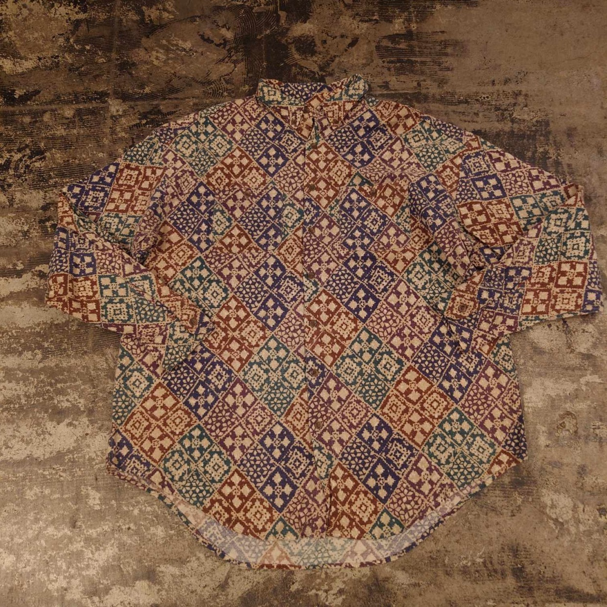 THE ARROW COMPANY 幾何学パターンシャツ　 #和歌山古着