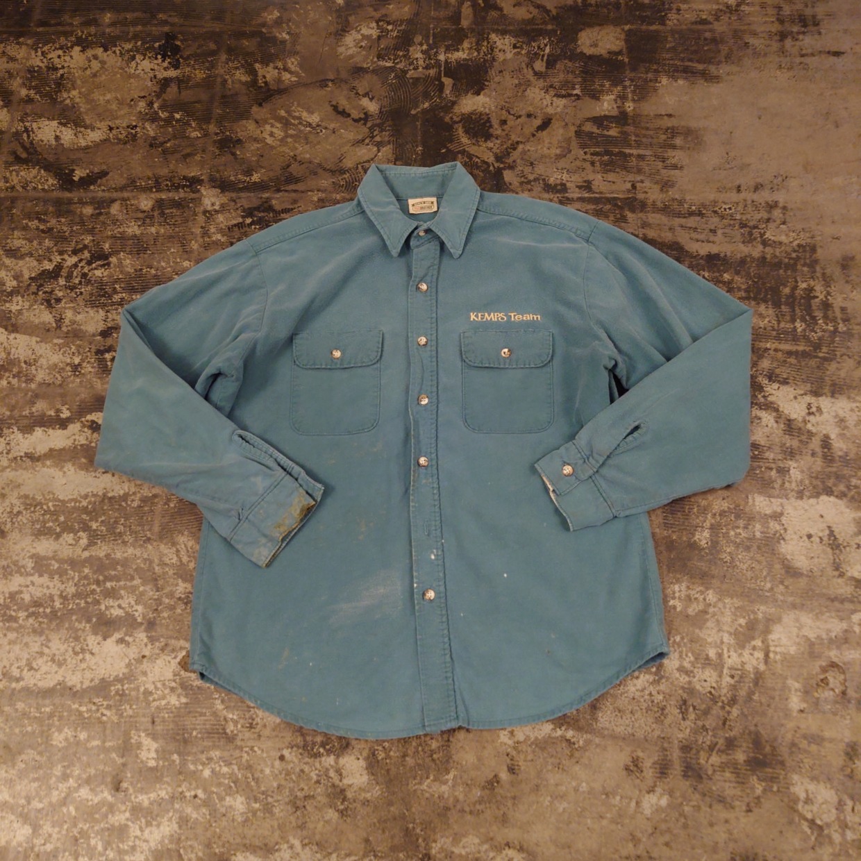 FIVE BROTHER 「KEMPS Team」刺繍 コットンシャツ　 #和歌山古着