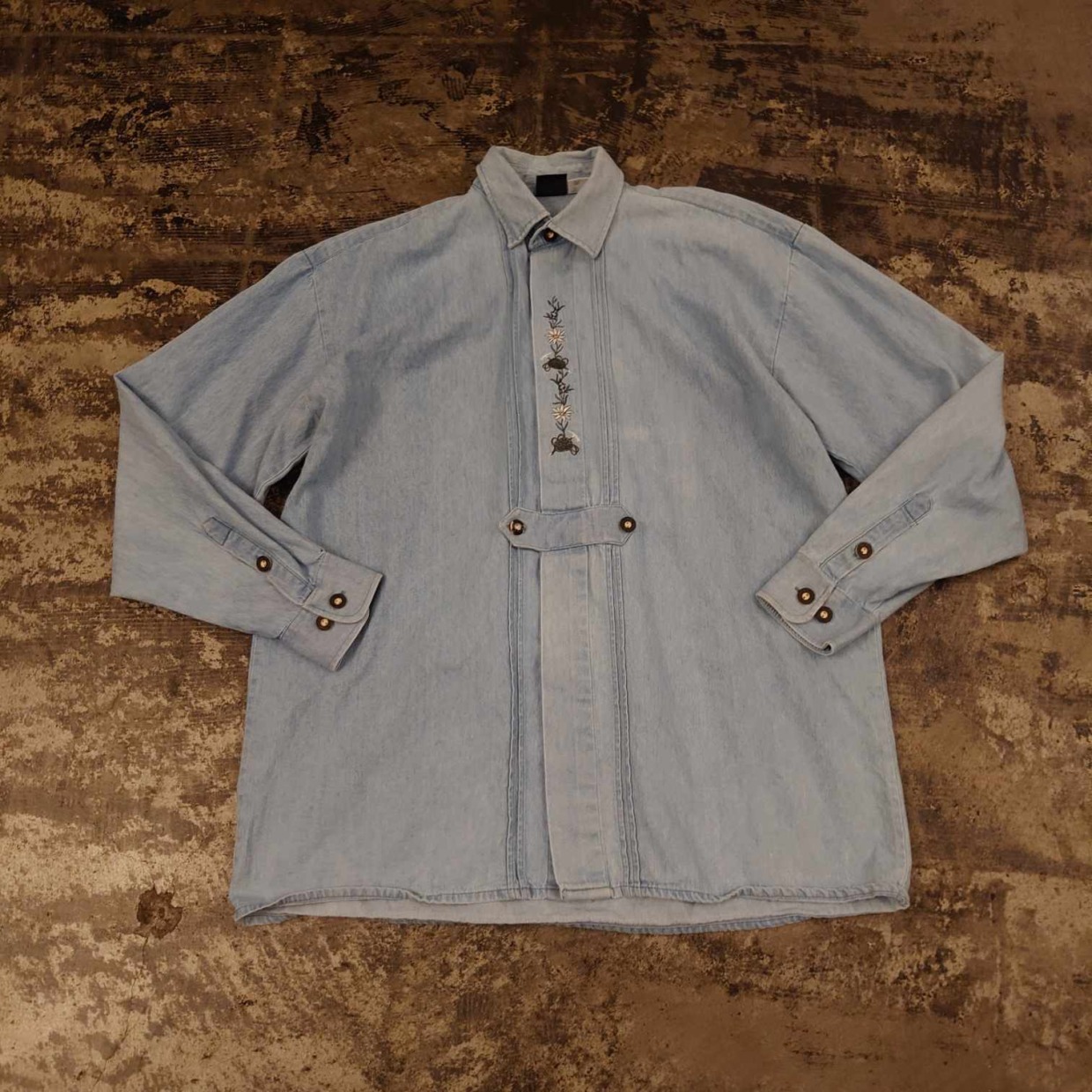Hammerschmid デニムシャツ チロリアン刺繍　 #和歌山古着