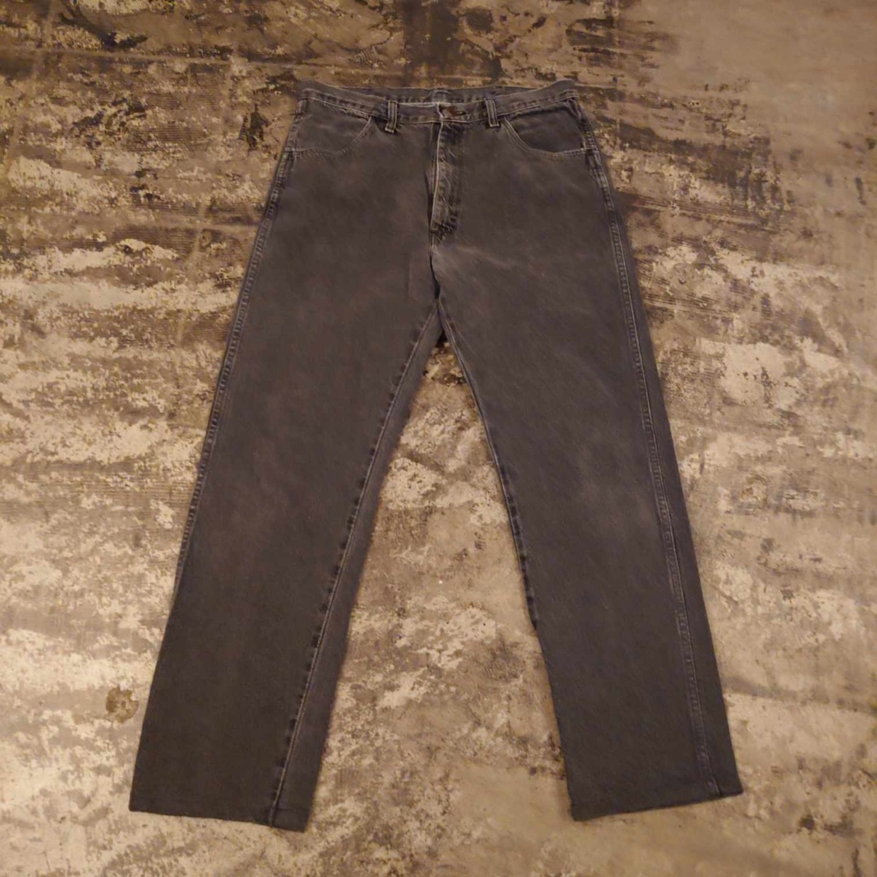 RUSTLER ブラックデニムパンツ USA製　＃和歌山古着屋