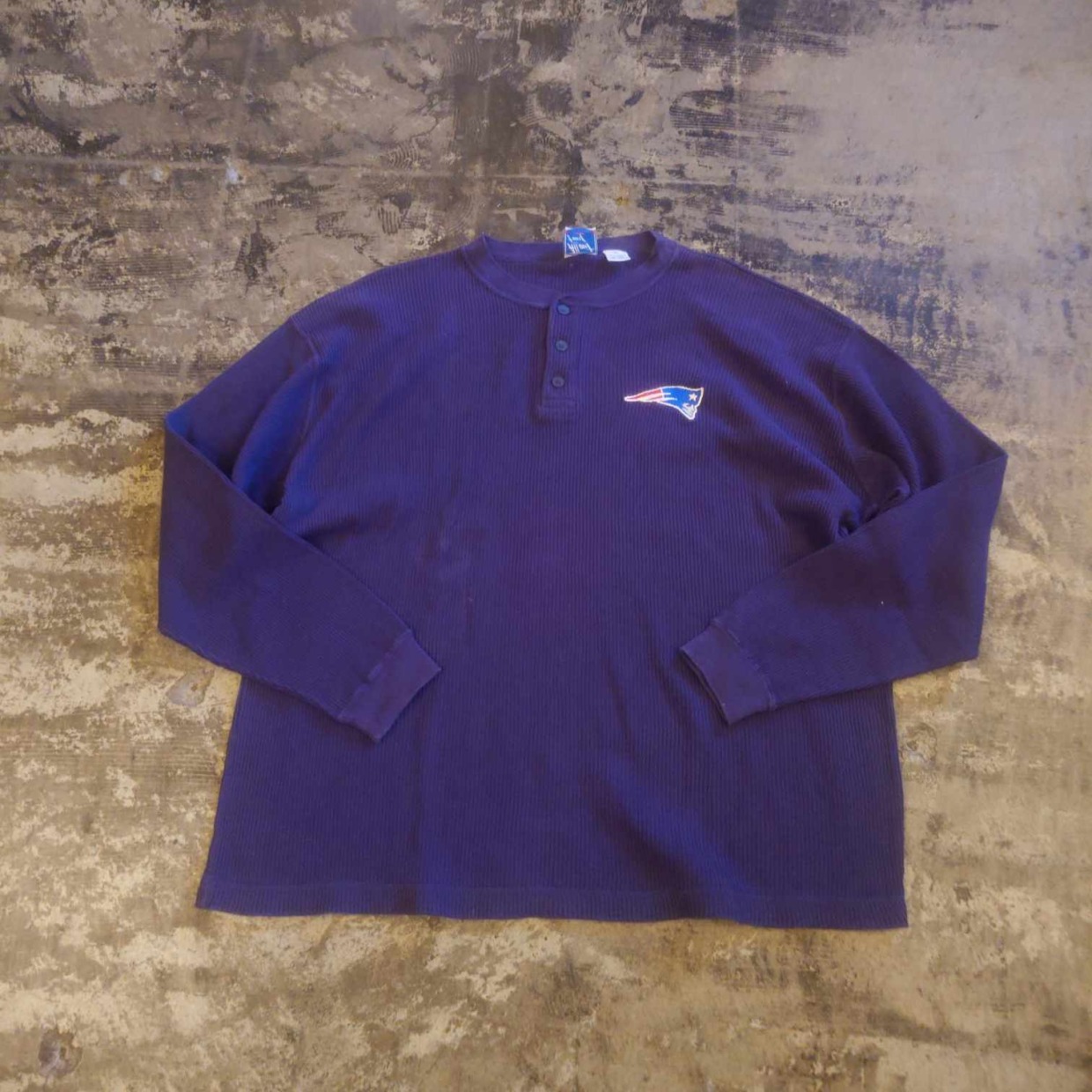 New England Patriots ワッフル ヘンリーネック　 #和歌山古着