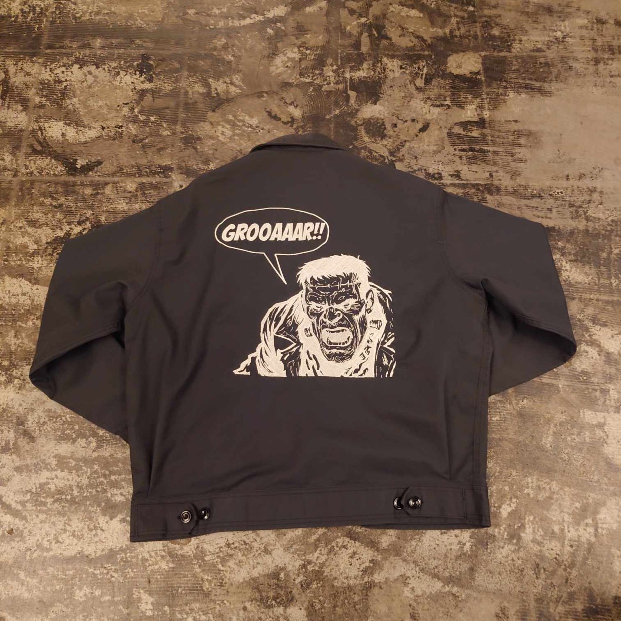 バックプリント ワークジャケット SCOVILLジップ　 #和歌山古着