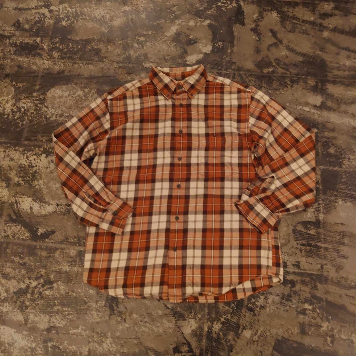 ST. JOHN’S BAY チェック柄 ボタンダウンネルシャツ　 #和歌山古着
