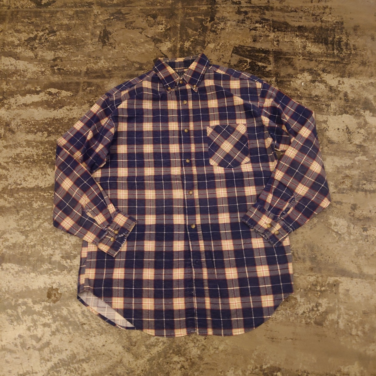 BASIC EDITIONS チェック ボタンダウンネルシャツ　 #和歌山古着