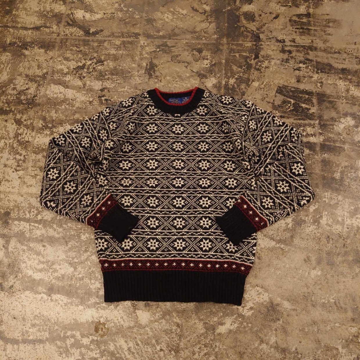 Cambridge Classics 総柄ウールニット　#和歌山古着屋