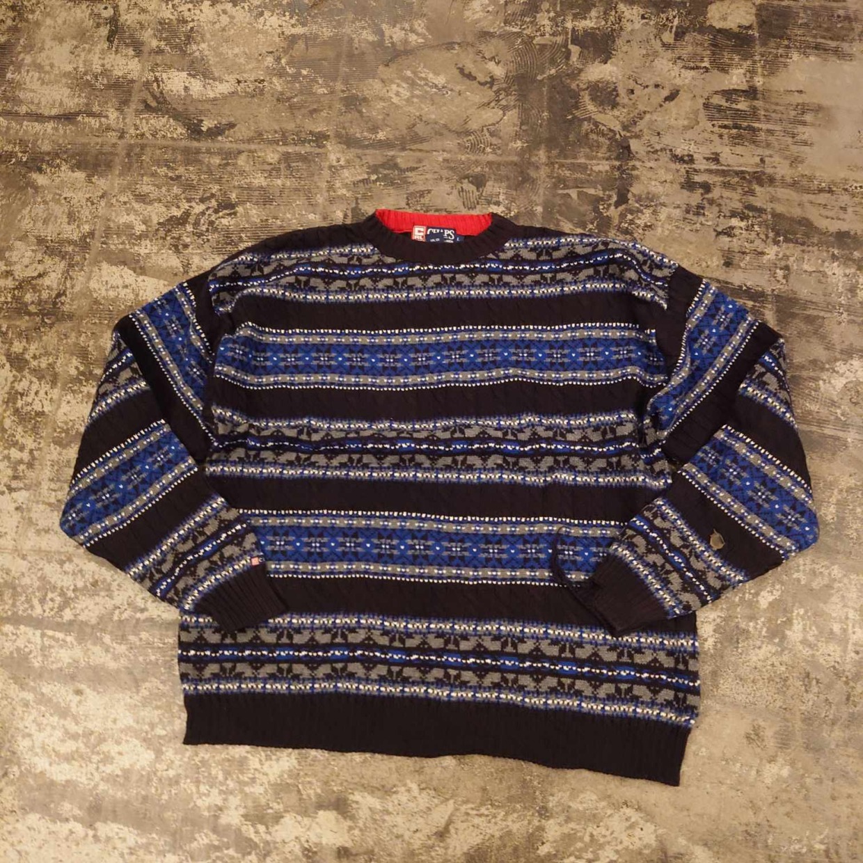 CHAPS RALPH LAUREN 総柄 コットンニット　#和歌山古着屋