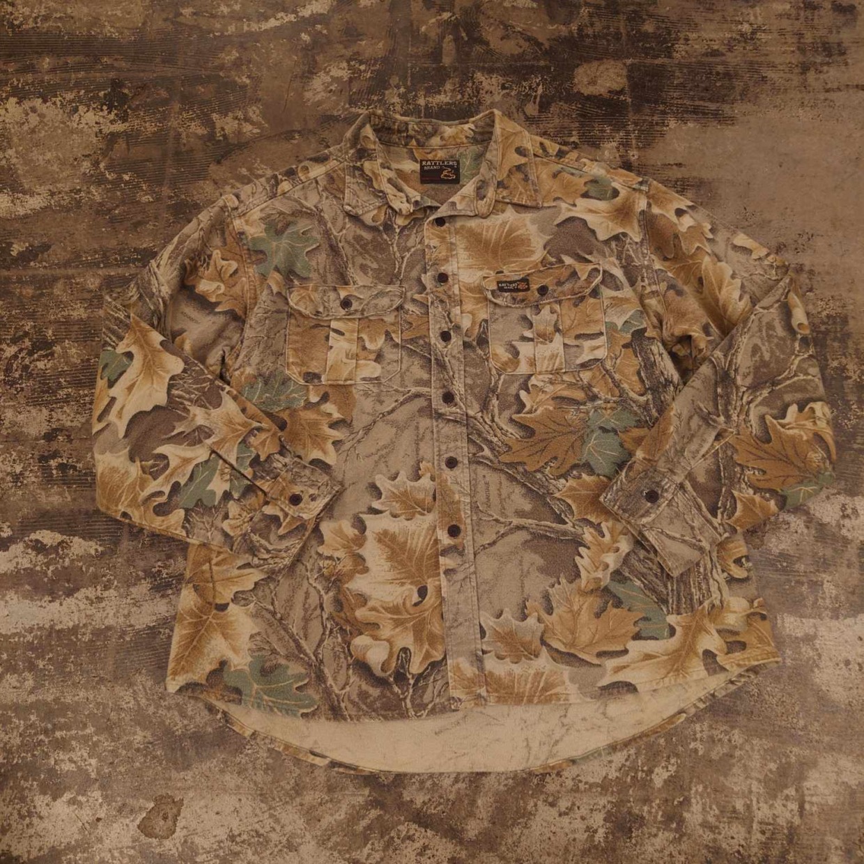RATTLERS BRAND リアルツリーカモ柄 ワークシャツ USA製　 #和歌山古着