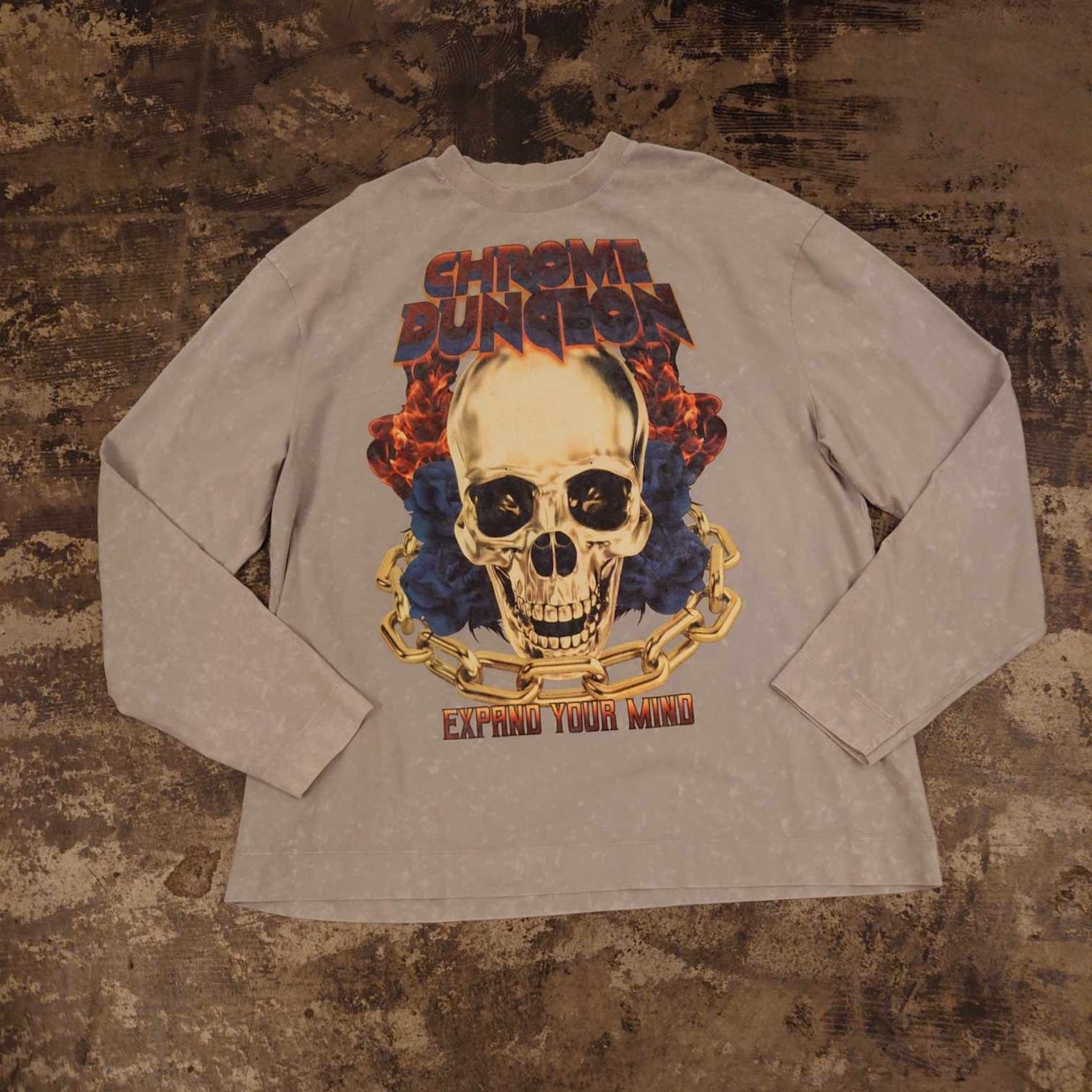 COLLUSION × CHROME DUNGEON プリント ロングスリーブT　 #和歌山古着