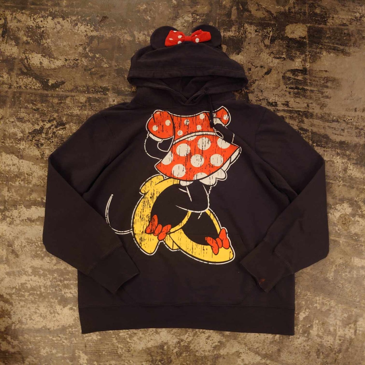 Disney Parks ミニーマウス ビッグプリント パーカー　＃和歌山古着