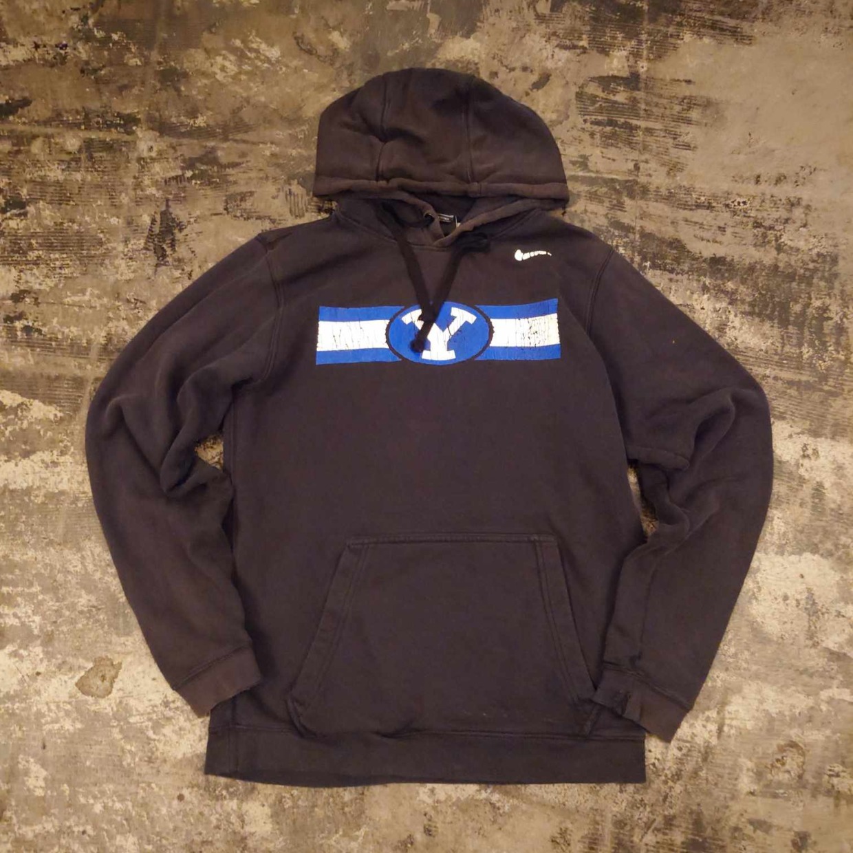 NIKE BYU プリント プルオーバーパーカー　＃和歌山古着